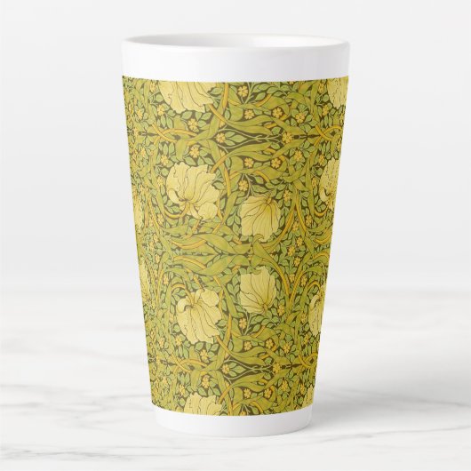 Pimpernel William Morris Pattern  Bloemen Latte Mok (Voorkant)