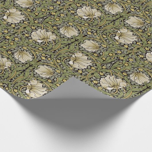 Pimpernel William Morris - SAGE Olijfpakpapier Cadeaupapier (Hoek)