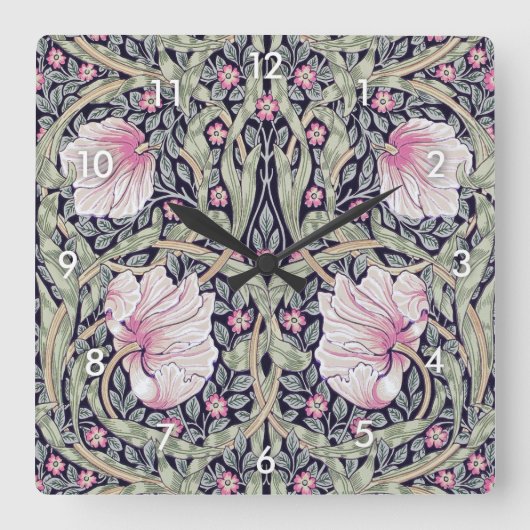 Pimpernel, William Morris Vierkante Klok (Voorkant)