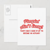 Pimpin' Ain't Easy ... Actuaris Briefkaart (Voorkant / Achterkant)