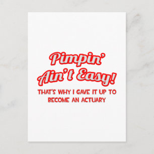 Pimpin' Ain't Easy ... Actuaris Briefkaart