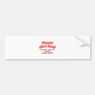 Pimpin' Ain't Easy .. Massagetherapeut Bumpersticker
