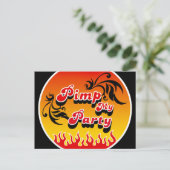 PimpMyParty Uitnodiging Briefkaart (Staand voorkant)