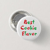 Pin: Best Cookie Flavor Ronde Button 3,2 Cm (Voorkant /achterkant)