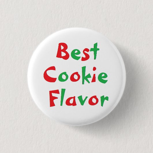 Pin: Best Cookie Flavor Ronde Button 3,2 Cm (Voorkant)