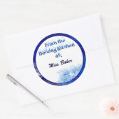 Pin Blanc Bleu Cuisine De Vacances De Stickers Per (Enveloppe)