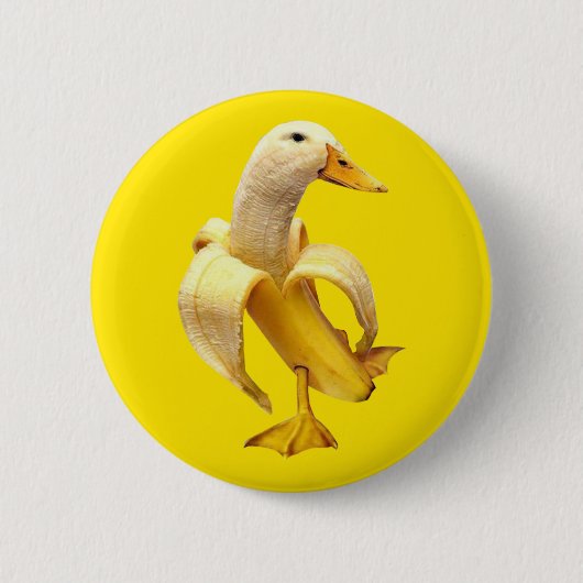 Pin Button Banana Duck Meme (Voorkant)