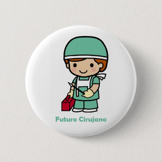 Pin cirujano ronde button 5,7 cm (Voorkant)