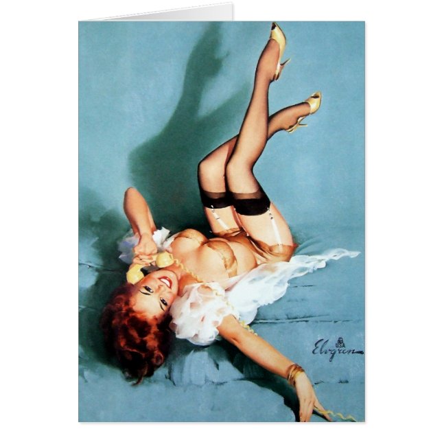 Pin classique de cru des années 1950 Fille-Sur le (Devant)