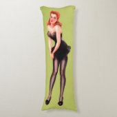 Pin de cru vers le haut de la fille No6 - coussin (Devant (Vertical))