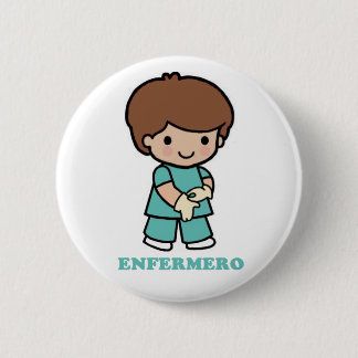 Pin de enfermero ronde button 5,7 cm