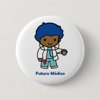 Pin de médico ronde button 5,7 cm