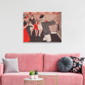 Pin de staart Ezel Canvas Afdruk (Insitu (Woonkamer))