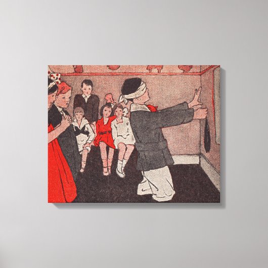 Pin de staart Ezel Canvas Afdruk (Voorkant)