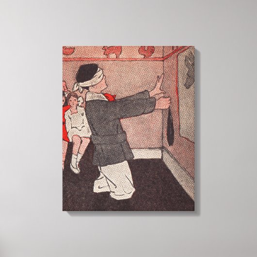 Pin de staart Ezel Canvas Afdruk (Voorkant)