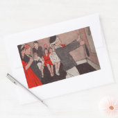 Pin de staart Ezel Rechthoekige Sticker (Envelop)