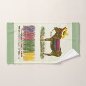 Pin de staart op de ezel bad handdoek (Handdoek)