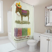 Pin de staart op de ezel douchegordijn (In situ)