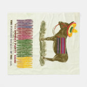 Pin de staart op de ezel fleece deken (Voorkant (Horizontaal))