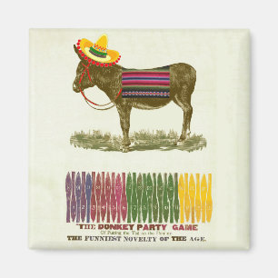 Pin de staart op de ezel magneet