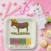 Pin de staart op de ezel papieren bordje (Feest)