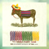 Pin de staart op de ezel raamsticker (Vel 3)