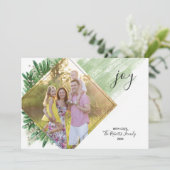 Pin diamant | Carte photo de Noël (Debout devant)