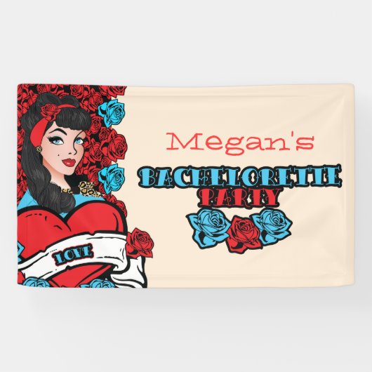 Pin- fille, bannière de partie de Roche-un-Billy (Horizontal)