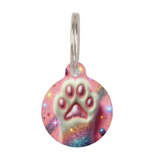 Pin glitter kat ID Label! Huisdierpenning