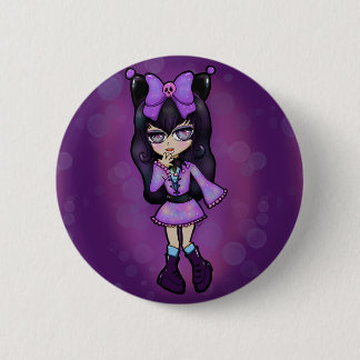 Pin Kuromi Chibi Ronde Button 5,7 Cm
