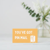 Pin Mail Backer Kaart Visitekaartje (Staand voorkant)