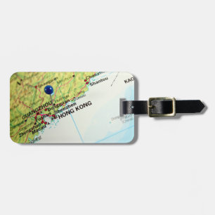 Pin Map of Hong Kong Bagagelabel