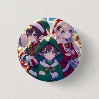 Pin niños Navidad Ronde Button 3,2 Cm