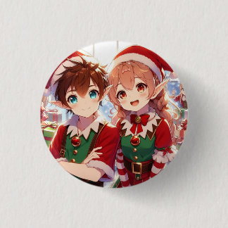 Pin niños Navidad Ronde Button 3,2 Cm