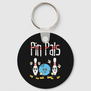 Pin Pals Bowling Ball en Pins Dancing Meme Kawaii Sleutelhanger