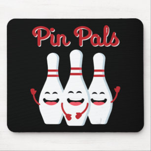 Pin Pals Cute Bowling voor mannen en Kinderen Muismat
