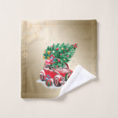 Pin Rouge Présente Noël, Pneus de neige (Gant de toilette)