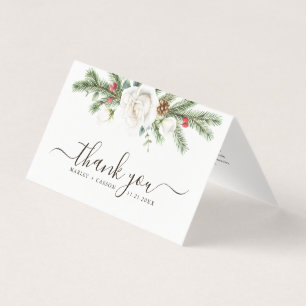 Pin rustique vert Boho Mariage plié Merci