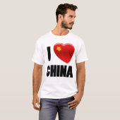 pin t-shirt007 I Love China T-shirt (Voorkant volledig)