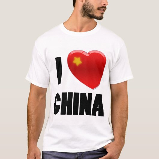 pin t-shirt 007 I Love China Dragon edition (Voorkant)