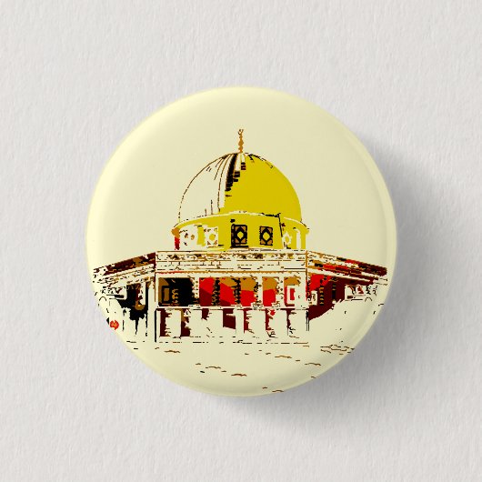 Pin the Beauty: Dome of the Rock Button (Voorkant)