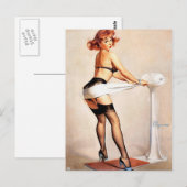 Pin-up-bewerking Briefkaart (Voorkant / Achterkant)
