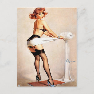 Pin-up-bewerking Briefkaart