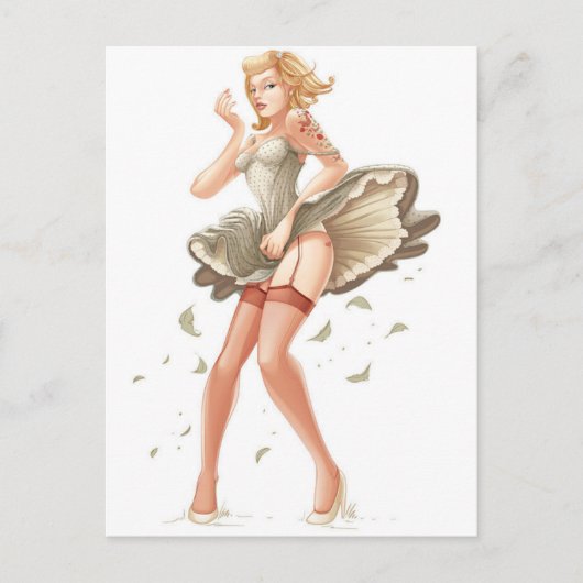 pin up briefkaart (Voorkant)