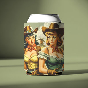  Pin-up Cowgirls Blikjeskoeler