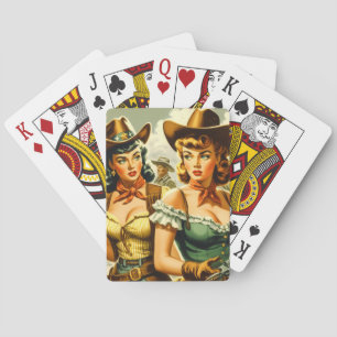 Pin-up Cowgirls Pokerkaarten