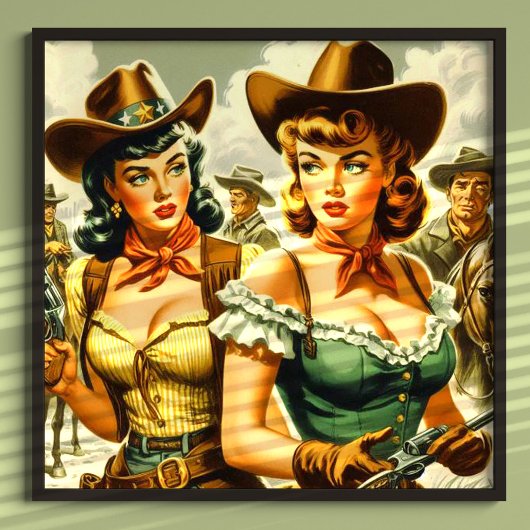  Pin-up Cowgirls Poster