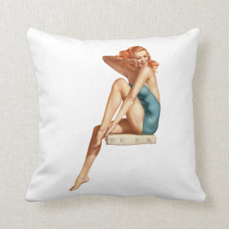 Pin Up Girl #2 @ GarysRetroGarage Kussen