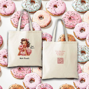 Pin-Up Girl - Baker Thema Eet meer Gat Voedingsmid Tote Bag