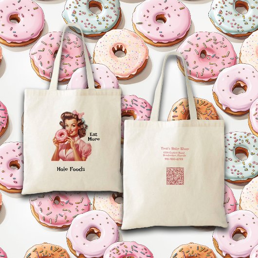 Pin-Up Girl - Baker Thema Eet meer Gat Voedingsmid Tote Bag